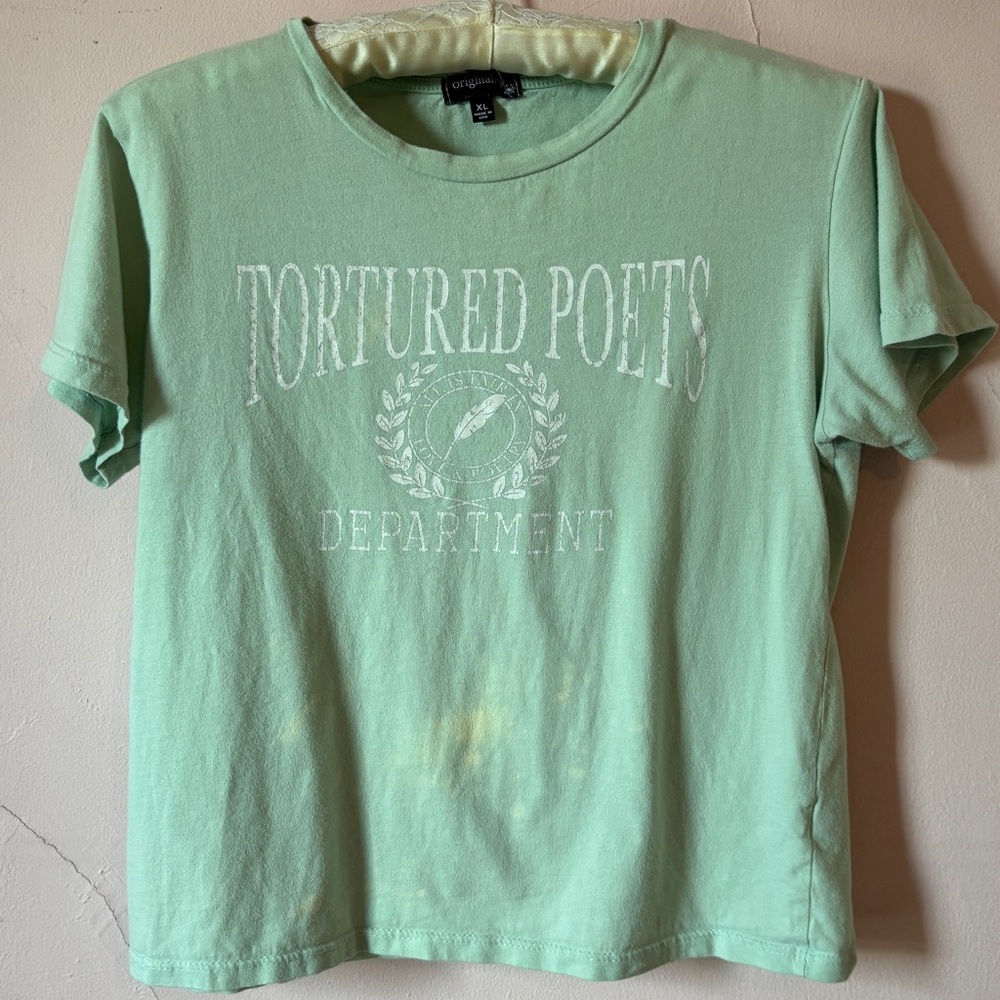 Tortured Poets Mint Green Graphic Tee